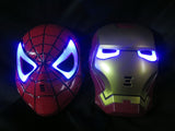 Halloween Hoilday Cosplay Mask Spider Man Mask With Led light Children