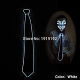 NEW Design Light 10 Color EL Tie Light Up LED Tie glowing For Party