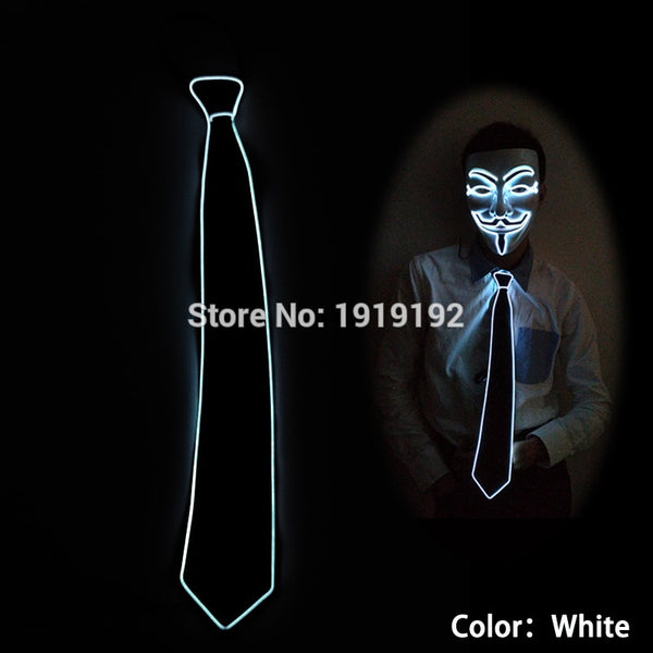 NEW Design Light 10 Color EL Tie Light Up LED Tie glowing For Party