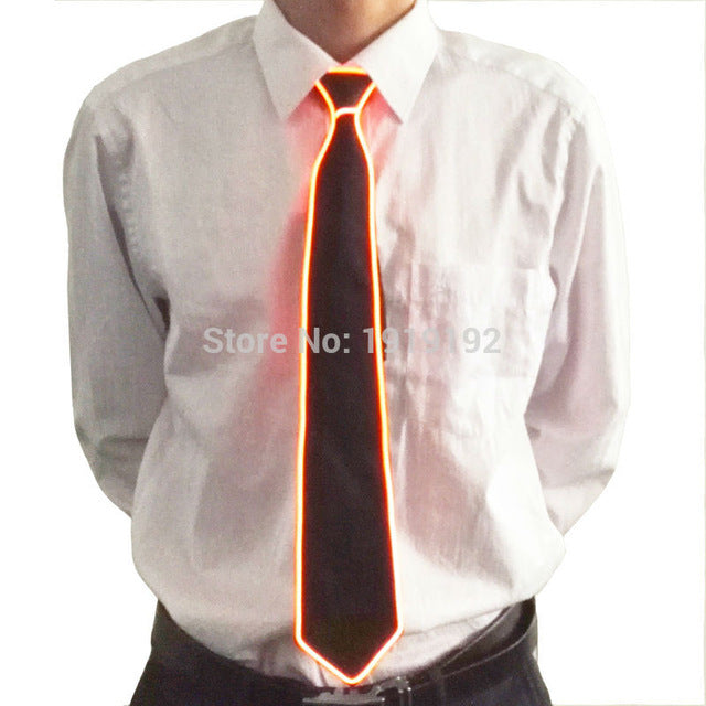 NEW Design Light 10 Color EL Tie Light Up LED Tie glowing For Party