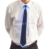 NEW Design Light 10 Color EL Tie Light Up LED Tie glowing For Party