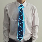 NEW Design Light 10 Color EL Tie Light Up LED Tie glowing For Party