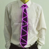 NEW Design Light 10 Color EL Tie Light Up LED Tie glowing For Party