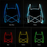 EL Wire Mask Light Up Neon LED Mask For Halloween Tomorrow Land scary Cosplay