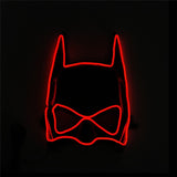 EL Wire Mask Light Up Neon LED Mask For Halloween Tomorrow Land scary Cosplay