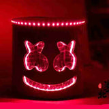LED Light Mask Full Head Helmet Halloween Cosplay Bar Music