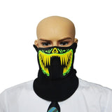 LED Masks Clothing Big Terror Masks Cold Light Helmet Fire Festival Party
