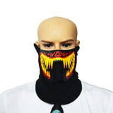 LED Masks Clothing Big Terror Masks Cold Light Helmet Fire Festival Party