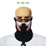 LED Masks Clothing Big Terror Masks Cold Light Helmet Fire Festival Party