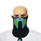 LED Masks Clothing Big Terror Masks Cold Light Helmet Fire Festival Party