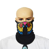 LED Masks Clothing Big Terror Masks Cold Light Helmet Fire Festival Party