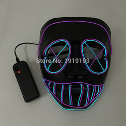 Light Up Led Strip Rave Party Mask Trendy Party Festival Decor EL Wire Wild