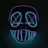 Light Up Led Strip Rave Party Mask Trendy Party Festival Decor EL Wire Wild