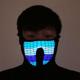 Halloween LED Light Cosplay Luminous Glowing Flash Mask