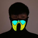 Halloween LED Light Cosplay Luminous Glowing Flash Mask