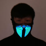 Halloween LED Light Cosplay Luminous Glowing Flash Mask