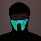 Halloween LED Light Cosplay Luminous Glowing Flash Mask