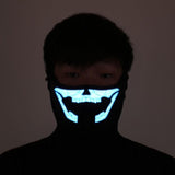 Halloween LED Light Cosplay Luminous Glowing Flash Mask