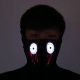 Halloween LED Light Cosplay Luminous Glowing Flash Mask