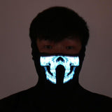 Halloween LED Light Cosplay Luminous Glowing Flash Mask