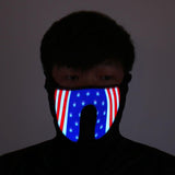 Halloween LED Light Cosplay Luminous Glowing Flash Mask
