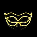 EL wire Mask Flashing Cosplay LED night MASK Costume Anonymous