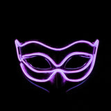EL wire Mask Flashing Cosplay LED night MASK Costume Anonymous