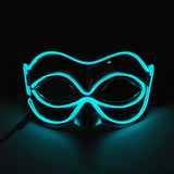 EL wire Mask Flashing Cosplay LED night MASK Costume Anonymous