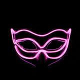 EL wire Mask Flashing Cosplay LED night MASK Costume Anonymous