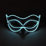 EL wire Mask Flashing Cosplay LED night MASK Costume Anonymous