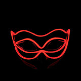 EL wire Mask Flashing Cosplay LED night MASK Costume Anonymous