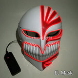 New design El wire mask Led neon mask for Prom Party and scary Halloween Party