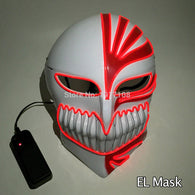 New design El wire mask Led neon mask for Prom Party and scary Halloween Party