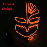 New design El wire mask Led neon mask for Prom Party and scary Halloween Party