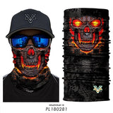 3D Seamless Motorcycle Bandana Magic Neck Face Mask Balaclava Moto Ghost