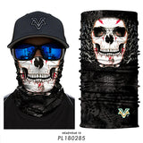 3D Seamless Motorcycle Bandana Magic Neck Face Mask Balaclava Moto Ghost