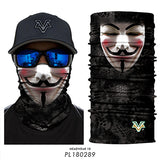3D Seamless Motorcycle Bandana Magic Neck Face Mask Balaclava Moto Ghost