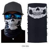 3D Seamless Motorcycle Bandana Magic Neck Face Mask Balaclava Moto Ghost