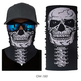 3D Seamless Motorcycle Bandana Magic Neck Face Mask Balaclava Moto Ghost