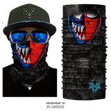 3D Seamless Motorcycle Balaclava Magic Neck Face Mask Moto