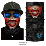 3D Seamless Motorcycle Balaclava Magic Neck Face Mask Moto
