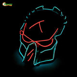 Halloween Mask LED Glow Scary Mask Wire Light Up Masks Festival Cosplay Costume