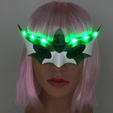 2018 New LED Blinking Flashing Feather Fiber Mask Women Girl Bar KTV Nightclub