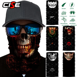 3D Ghost Seamless Neck Face Mask For Outdoor Motorcycle Bandana