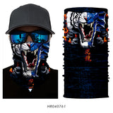3D Ghost Seamless Neck Face Mask For Outdoor Motorcycle Bandana