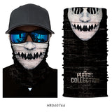 3D Ghost Seamless Neck Face Mask For Outdoor Motorcycle Bandana