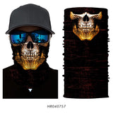 3D Ghost Seamless Neck Face Mask For Outdoor Motorcycle Bandana