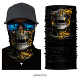 3D Ghost Seamless Neck Face Mask For Outdoor Motorcycle Bandana