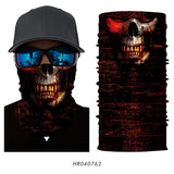 3D Ghost Seamless Neck Face Mask For Outdoor Motorcycle Bandana