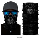 3D Ghost Seamless Neck Face Mask For Outdoor Motorcycle Bandana